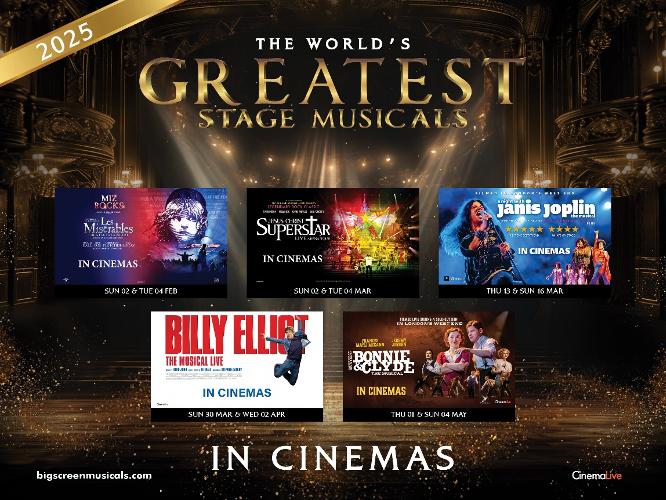 The Worlds Greatest Stage Musicals - News The musicals arrive to 500 cinemas nationwide